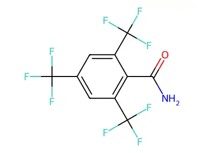 2,4,6-Tris(trifluoromethyl)benzamide structure