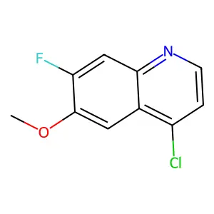 4-Chloro-7-fluoro-6-methoxyquinoline structure