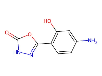 5-(4-Amino-2-hydroxyphenyl)-1,3,4-oxadiazol-2(3H)-one structure