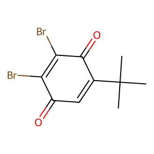 2,3-Dibromo-tert-butyl-p-benzoquinone structure