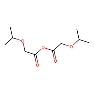Isopropoxyacetic anhydride structure