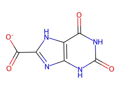 黄嘌呤-8-甲酸 structure