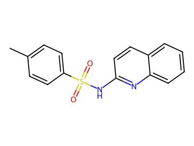 4-methyl-N-quinolin-2-ylbenzenesulfonamide structure