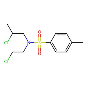 N-(2-Chloroethyl)-N-(2-chloropropyl)-p-toluenesulphonamide structure