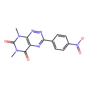6,8-Dimethyl-3-(4-nitrophenyl)pyrimido[5,4-e][1,2,4]triazine-5,7-dione structure
