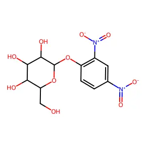 2',4'-Dinitrophenylglucopyranoside structure