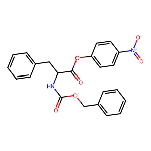 (4-Nitrophenyl) 3-phenyl-2-(phenylmethoxycarbonylamino)propanoate structure