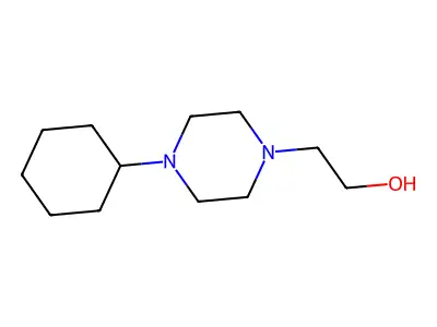 4-Cyclohexyl-1-piperazineethanol structure