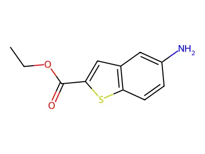 Ethyl 5-amino-1-benzothiophene-2-carboxylate structure