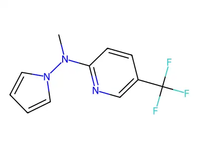 N2-methyl-N2-(1H-pyrrol-1-yl)-5-(trifluoromethyl)pyridin-2-amine structure