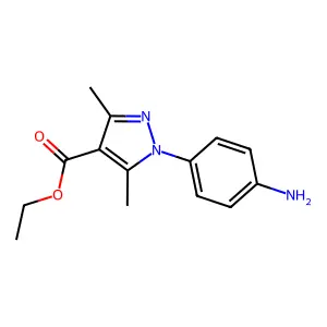 1-(4-Aminophenyl)-3,5-Dimethyl-1h-Pyrazole-4-Carboxylic Acid Ethyl Ester structure