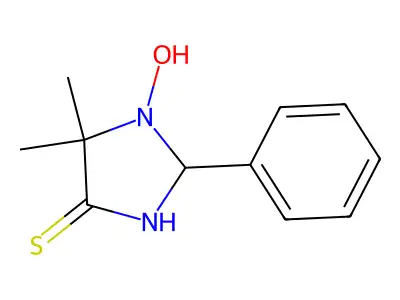 1-Hydroxy-5,5-dimethyl-2-phenylimidazolidine-4-thione structure
