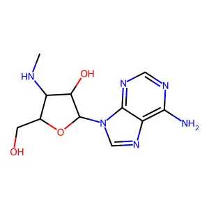 3'-Methylamino-3'-deoxyadenosine structure