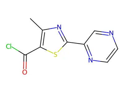 4-Methyl-2-(2-Pyrazinyl)-1,3-Thiazole-5-Carbonyl Chloride structure