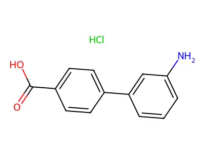 3'-Aminobiphenyl-4-carboxylic acid hydrochloride structure