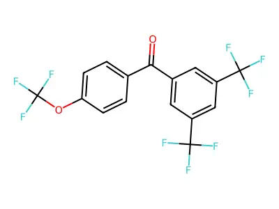 [3,5-Di(trifluoromethyl)phenyl][4-(trifluoromethoxy)phenyl]methanone structure