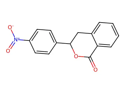 3-(4-Nitrophenyl)-3,4-dihydroisochromen-1-one structure