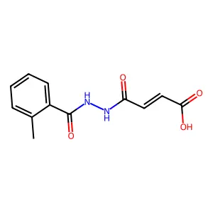 (Z)-4-[2-(2-methylbenzoyl)hydrazinyl]-4-oxobut-2-enoic acid structure