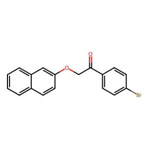 1-(4-Bromophenyl)-2-naphthalen-2-yloxyethanone structure