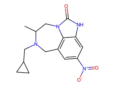 cyclopropylmethyl-methyl-nitro-[?]one structure