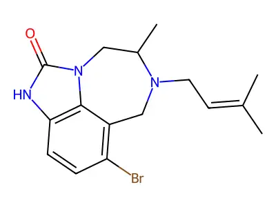 bromo-methyl-(3-methylbut-2-enyl)[?]one structure