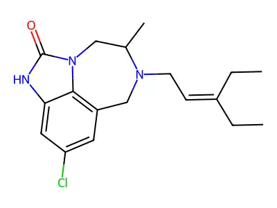 chloro-(3-ethylpent-2-enyl)-methyl-[?]one structure
