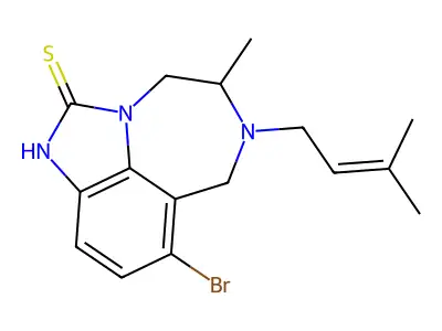 bromo-methyl-(3-methylbut-2-enyl)[?]thione structure
