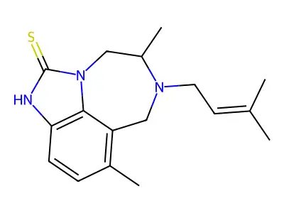 dimethyl(3-methylbut-2-enyl)[?]thione structure