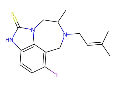 iodo-methyl-(3-methylbut-2-enyl)[?]thione structure