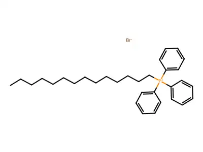 Tetradecyltriphenylphosphonium bromide structure