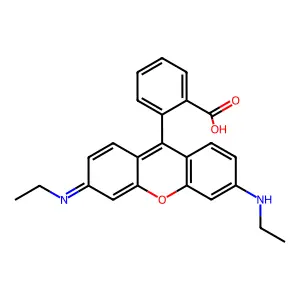 N,N'-Diethylrhodamine- structure