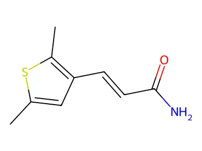 3-(2,5-Dimethyl-3-thienyl)acrylamide structure