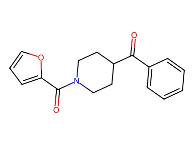 [1-(Furan-2-carbonyl)piperidin-4-yl]-phenylmethanone structure
