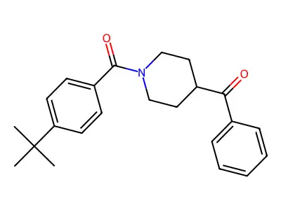 [1-(4-Tert-butylbenzoyl)piperidin-4-yl]-phenylmethanone structure