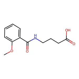 4-(2-Methoxy-benzoylamino)-butyric acid structure