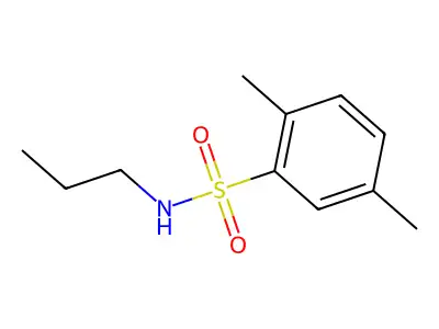 2,5-dimethyl-N-propylbenzene-1-sulfonamide structure