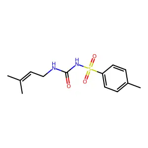 1-(3-Methylbut-2-enyl)-3-(4-methylphenyl)sulfonylurea structure