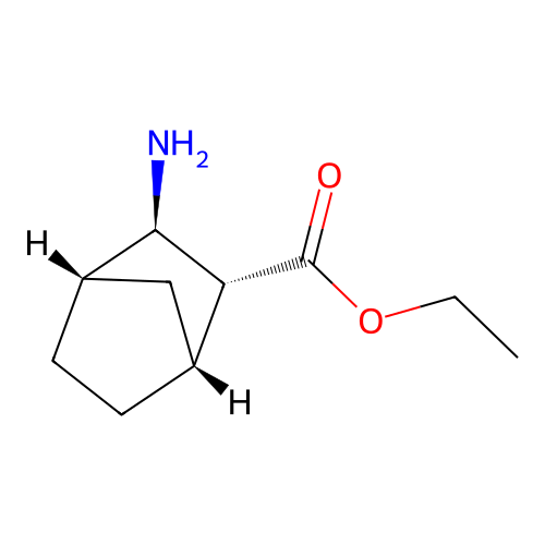 rac-ethyl (1R,2R,3R,4S)-3-aminobicyclo[2.2.1]heptane-2-carboxylate structure