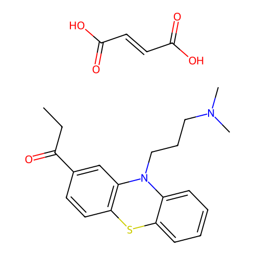 Propiopromazine maleate structure