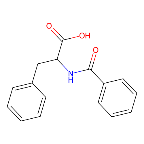 N-Benzoyl-DL-phenylalanine structure