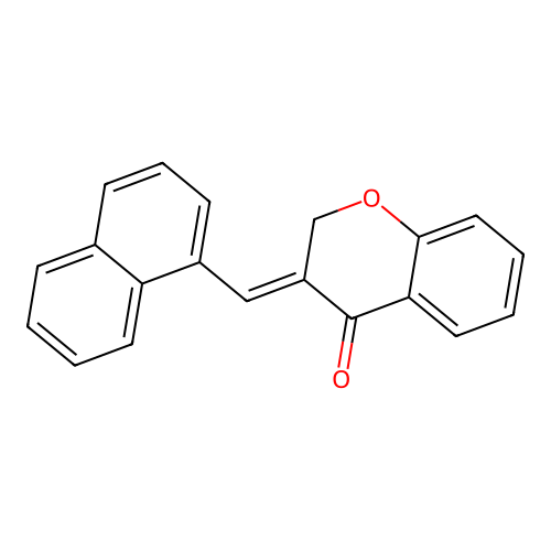 (3E)-3-(naphthalen-1-ylmethylidene)chromen-4-one structure