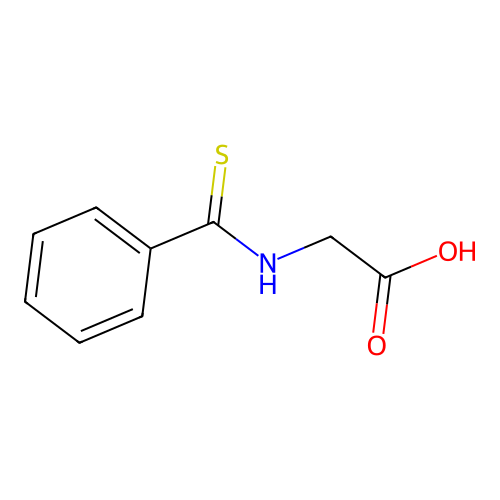 thiobenzoylglycine structure