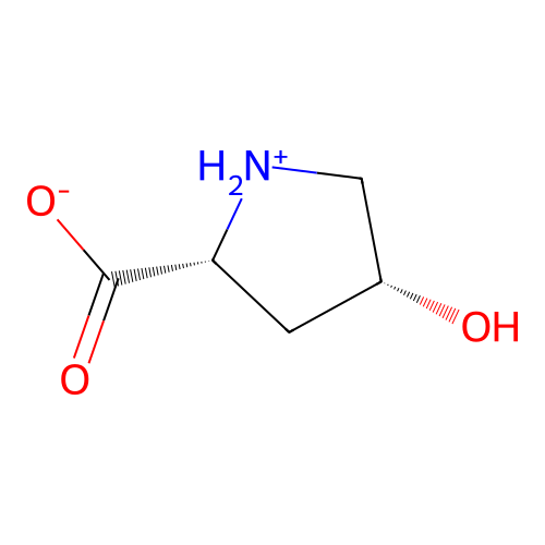 cis-4-hydroxy-D-proline zwitterion structure