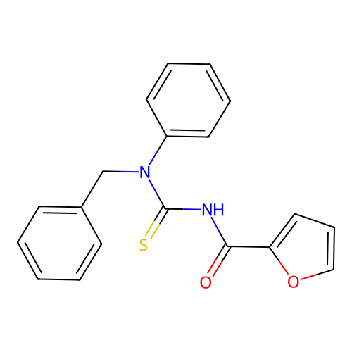 N-[benzyl(phenyl)carbamothioyl]furan-2-carboxamide structure