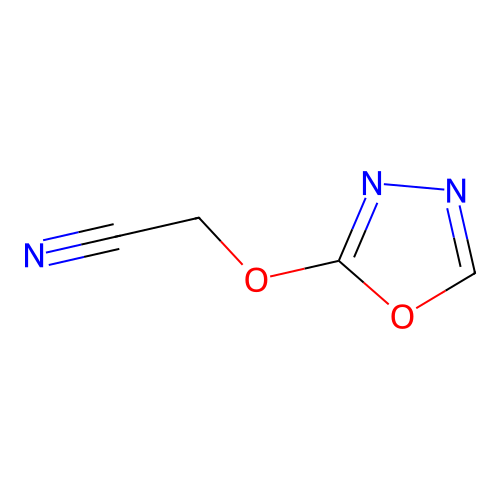 2-((1,3,4-Oxadiazol-2-yl)oxy)acetonitrile structure