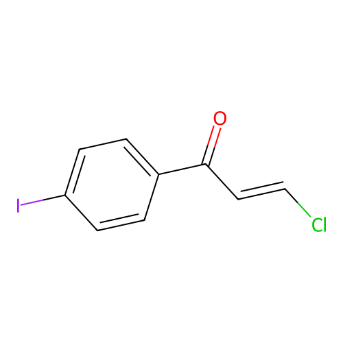 Acrylophenone, 3-chloro-4'-iodo-, (E)- structure