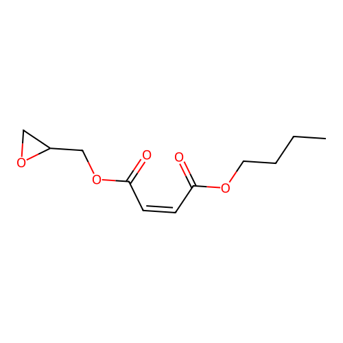 Butyl glycidyl fumarate structure
