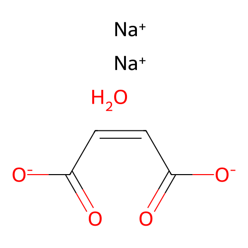 2-Butenedioic acid (Z)-, disodium salt, monohydrate structure