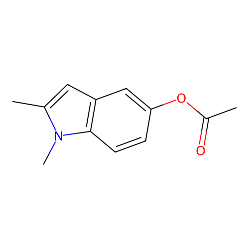 1,2-Dimethyl-1H-indol-5-yl acetate structure