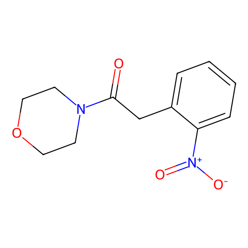1-(Morpholin-4-yl)-2-(2-nitrophenyl)ethan-1-one structure